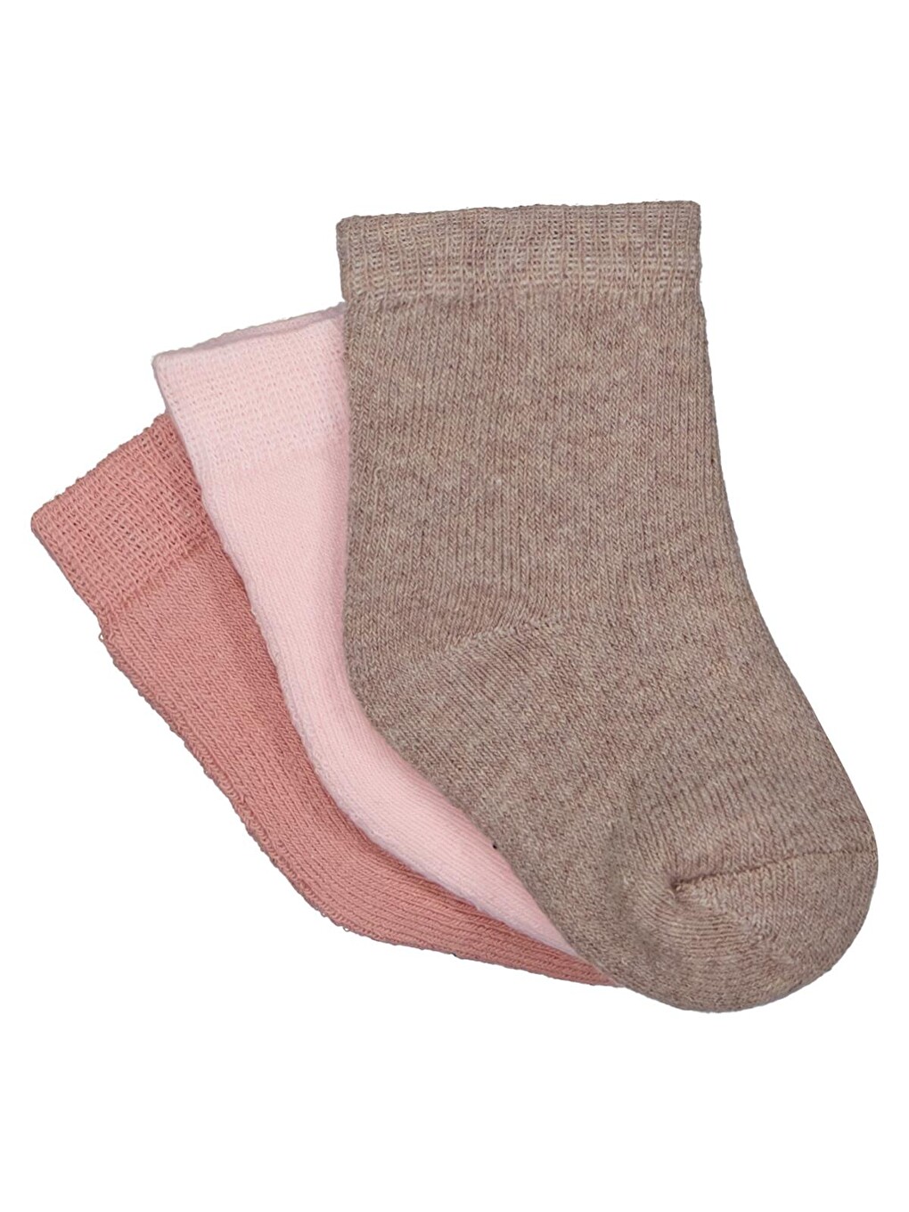 Beyaz Baby Basic Havlu 6- 3'lü Bebek Kız Çorap Set - Standart-1