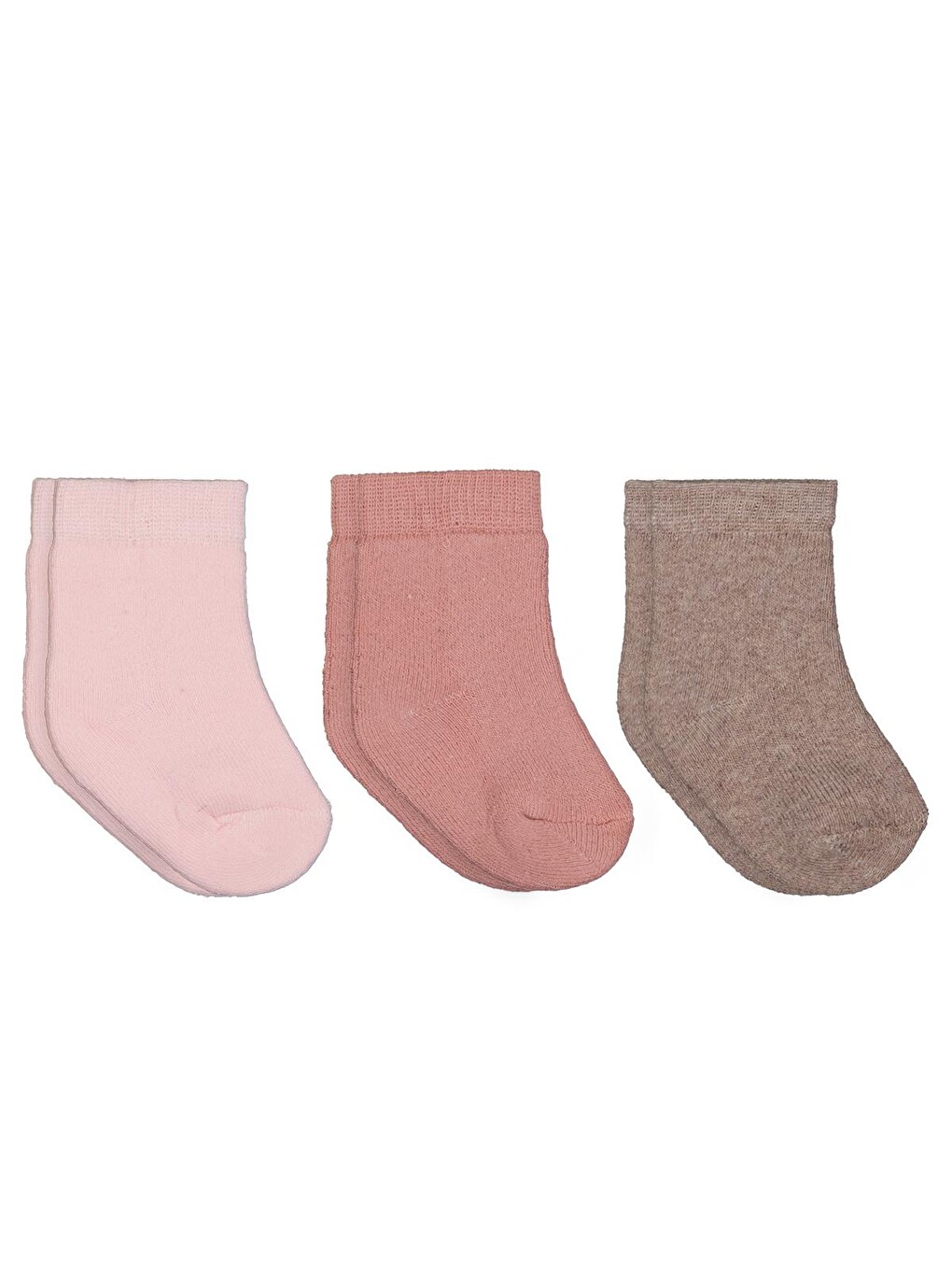Beyaz Baby Basic Havlu 6- 3'lü Bebek Kız Çorap Set - Standart-5