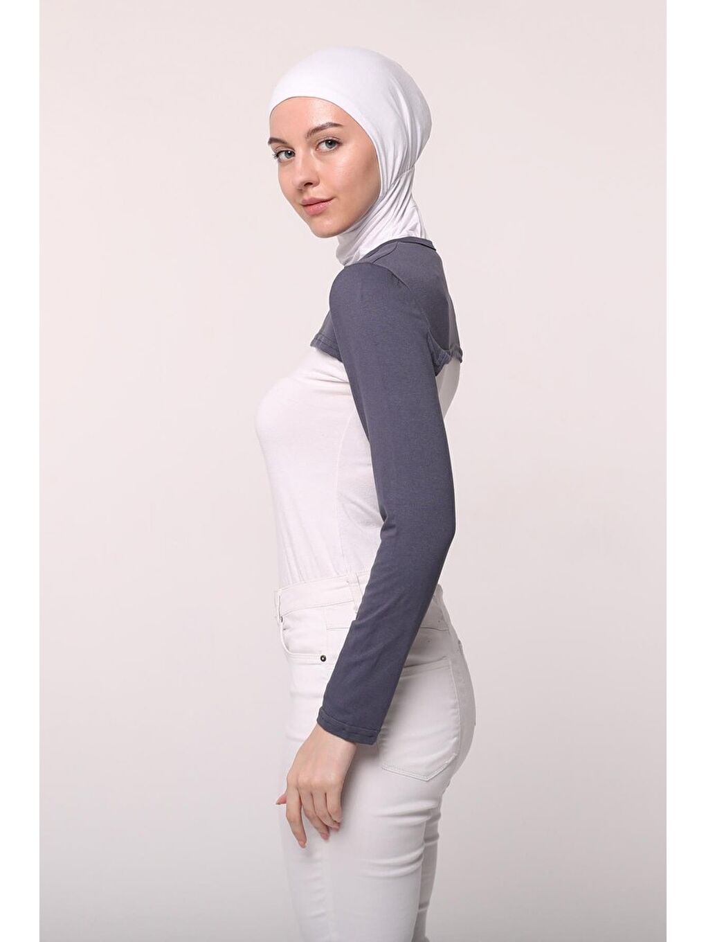 Gri Sıfır Yakalı Boyunluklu Kolluk-3