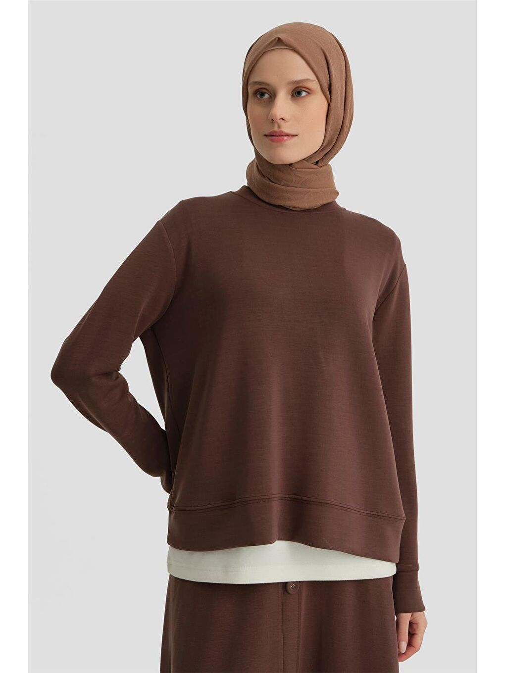 Kahverengi Etekli Takım 24Kd4227 Acı Kahve-2