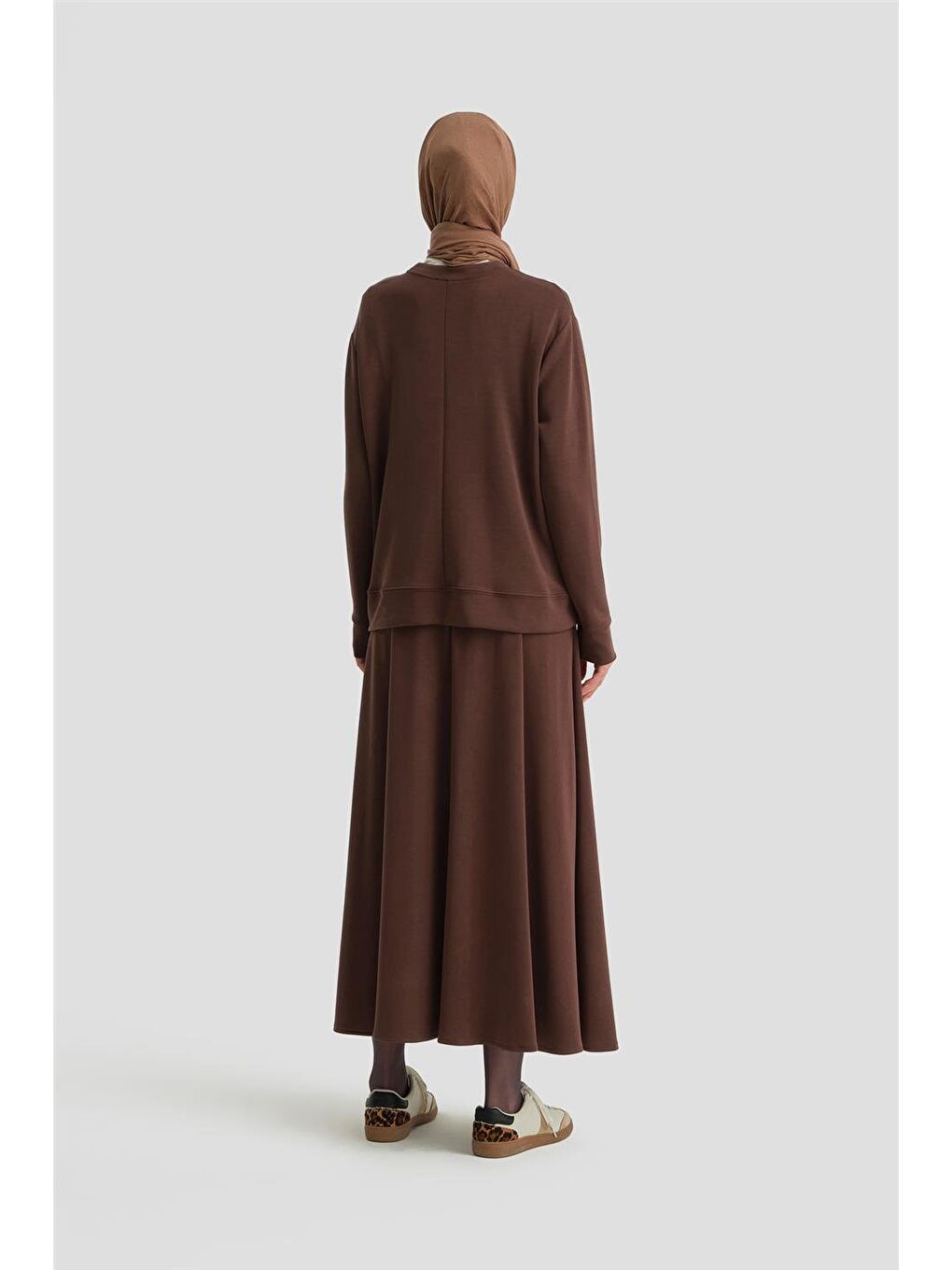 Kahverengi Etekli Takım 24Kd4227 Acı Kahve-3