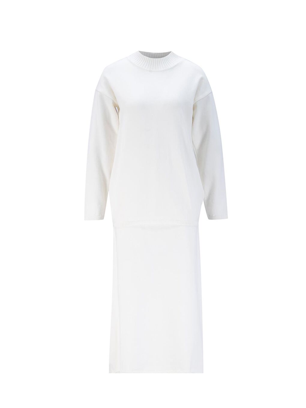 Bej Basic Triko Takım 24Kd4222 Ekru-5