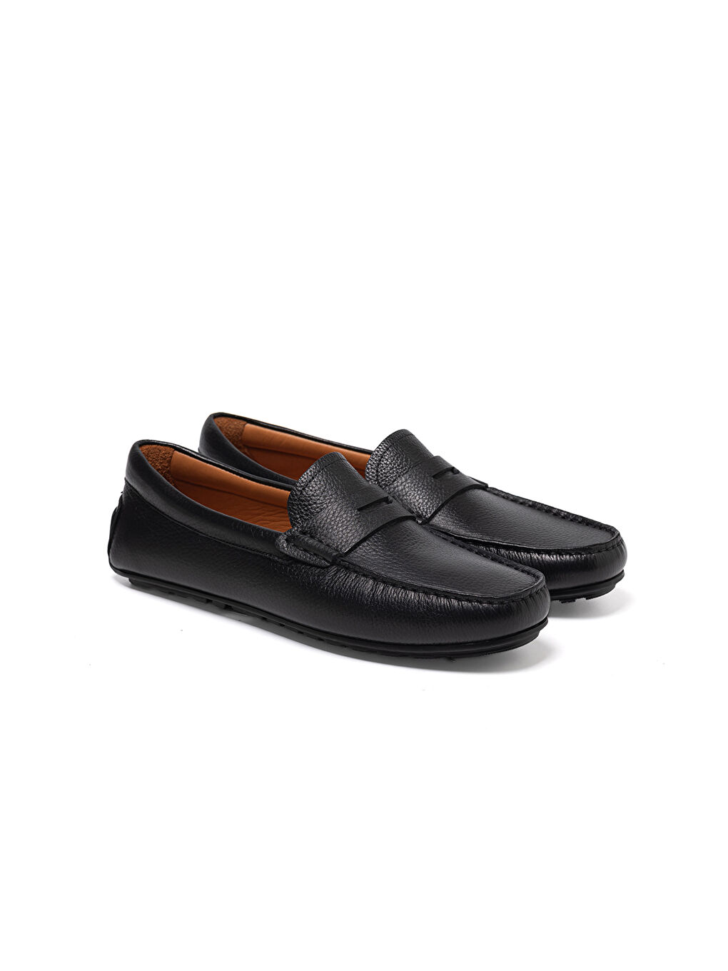 Erkek Siyah Loafer OG-570 Siyah Flother-2