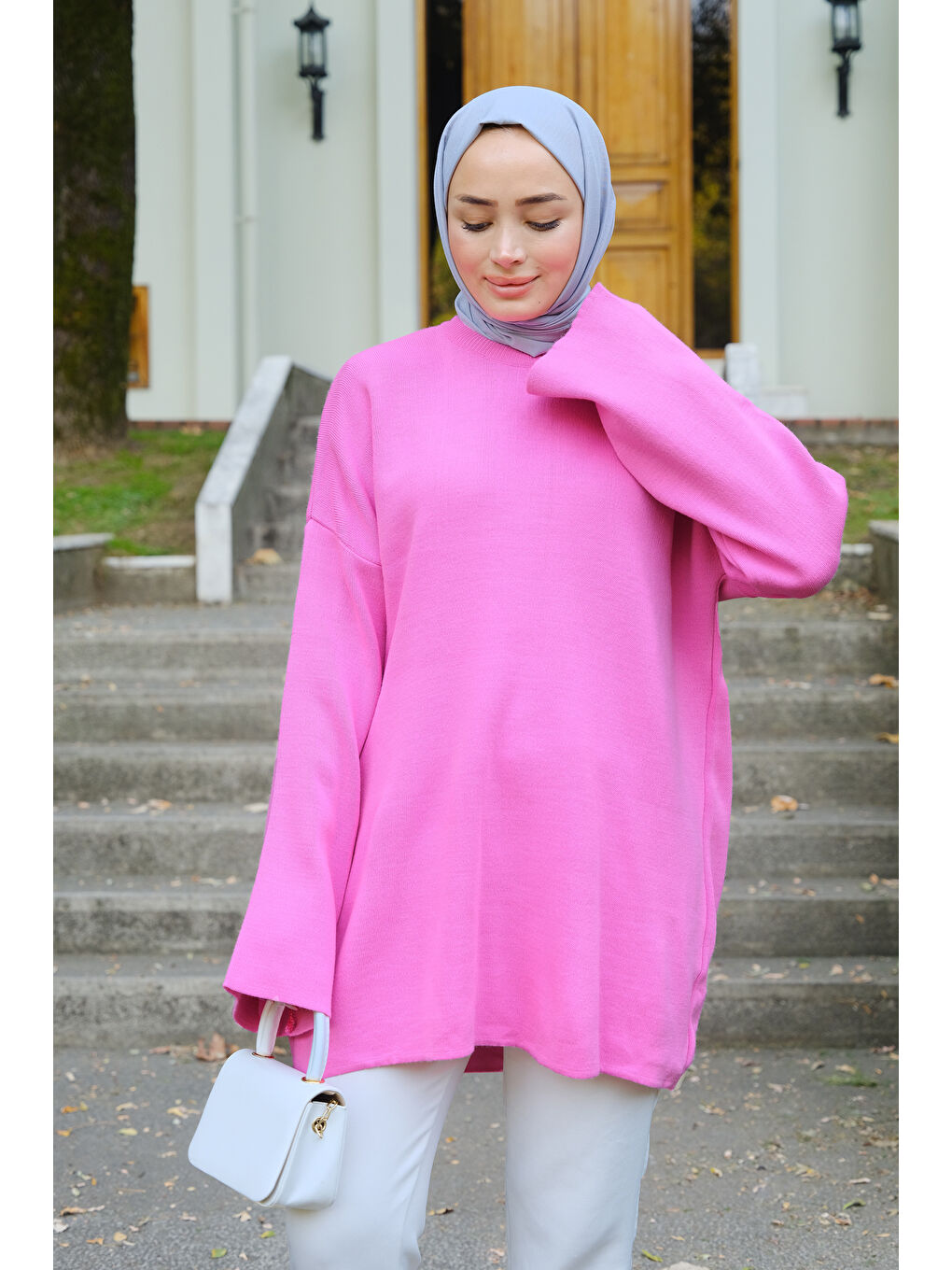 Locco Moda Triko Kazak Pembe - 2