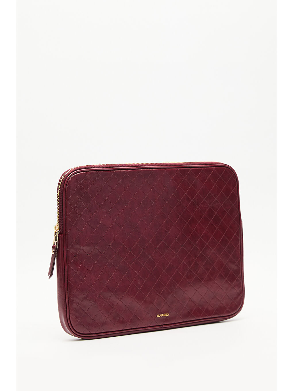 Kapitone Laptop Çantası Bordo-2