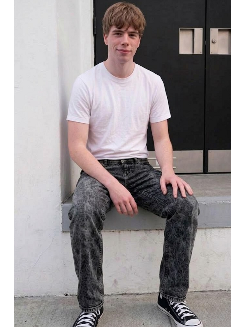 Gri Erkek Bol Paça Füme Baggy Pantolon-2