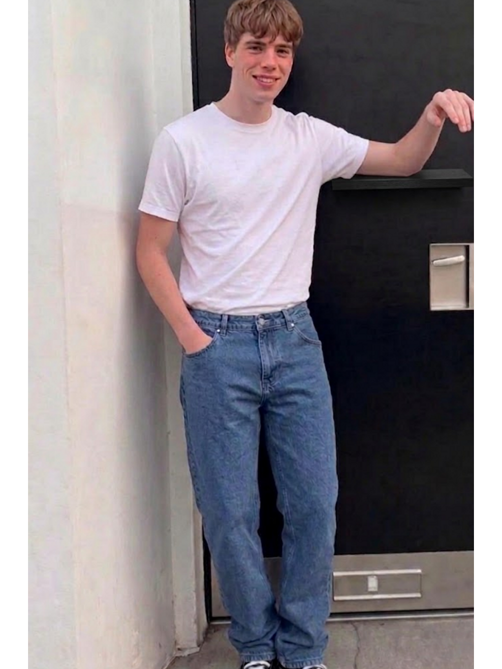 Erkek Bol Paça Mavi Baggy Pantolon-3