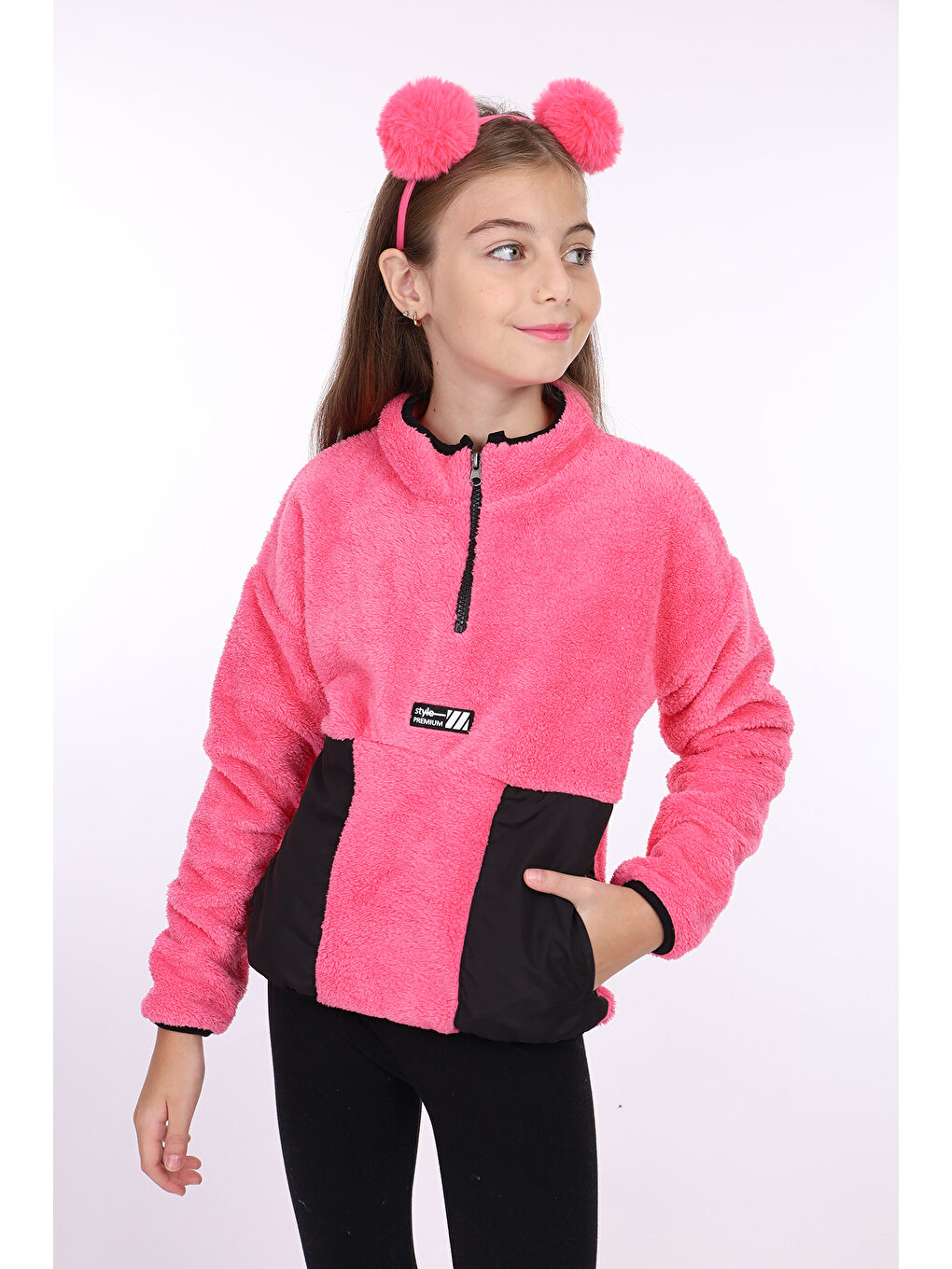 Fuşya Kız Çocuk Sweatshirt