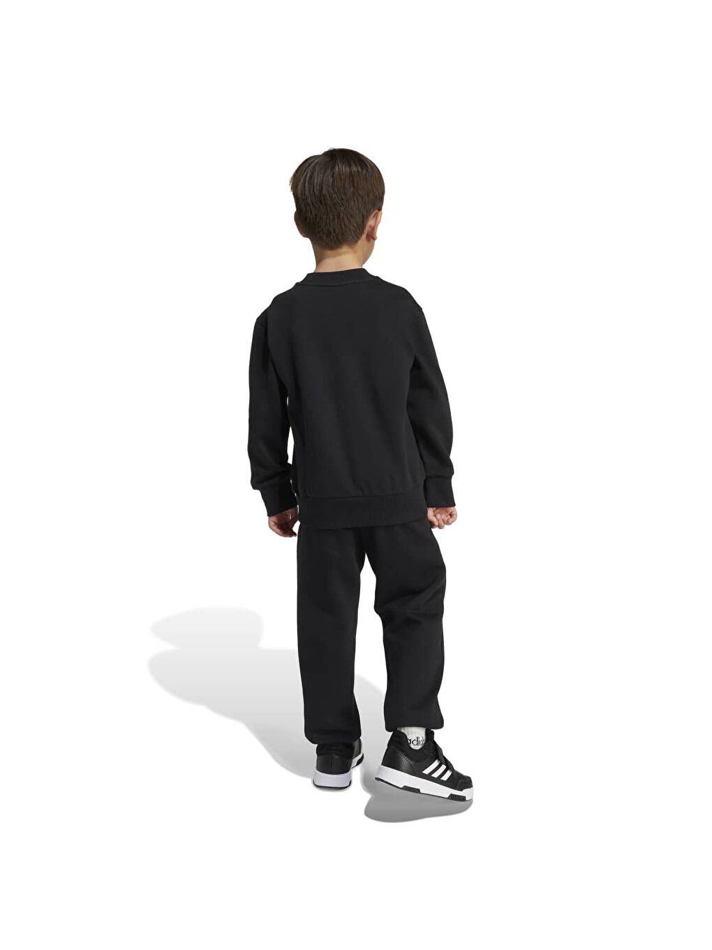 Jogger Set Bl Ft Çocuk Siyah Bisiklet Yaka Eşofman Takımı-1