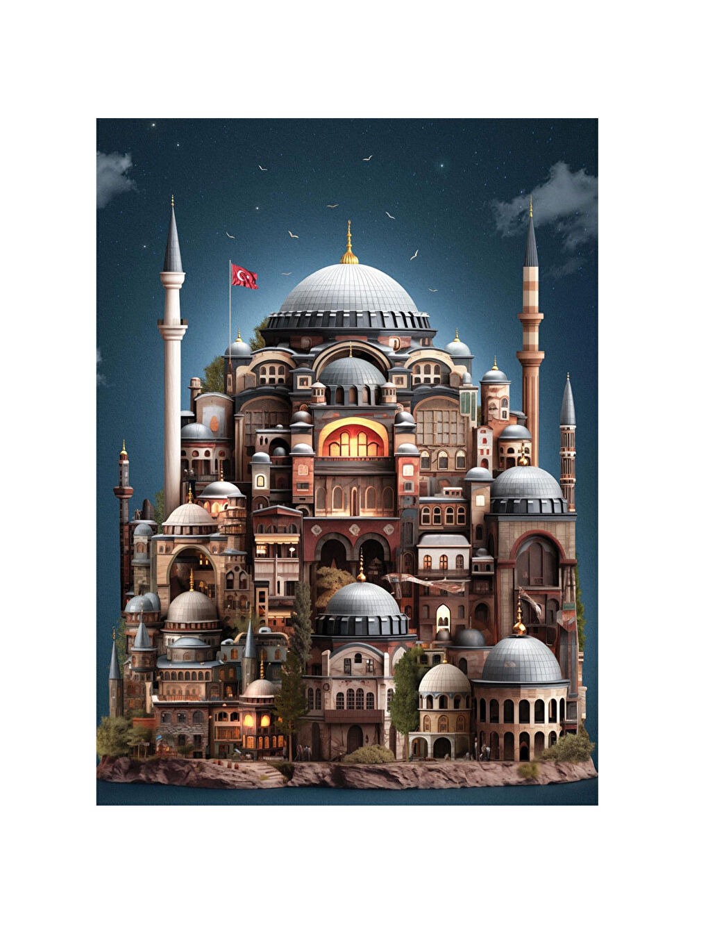 Anatolian Renksiz Puzzle 1000 Parça Ayasofya 1169 - 1