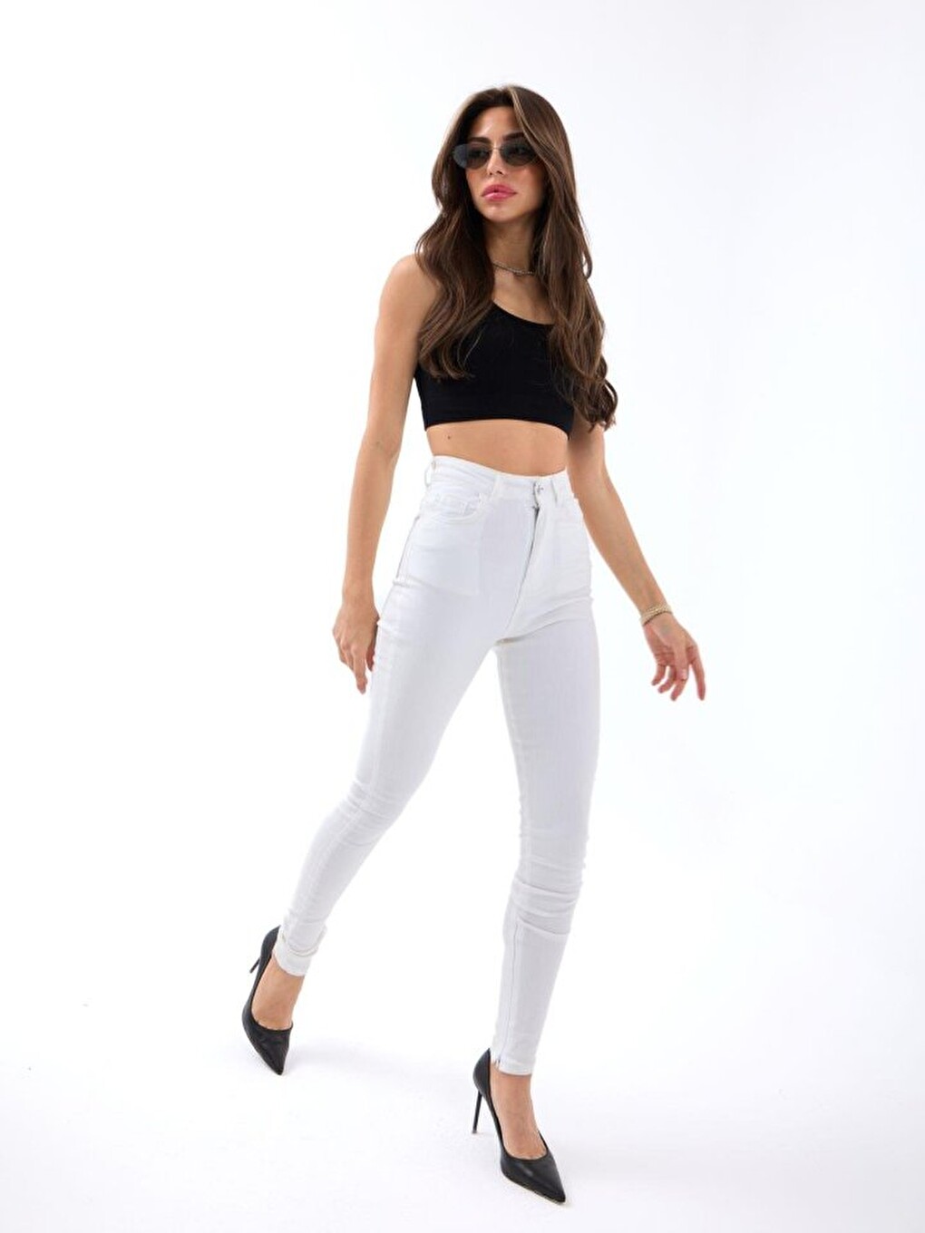 Beyaz 6489 PANTOLON-BEYAZ