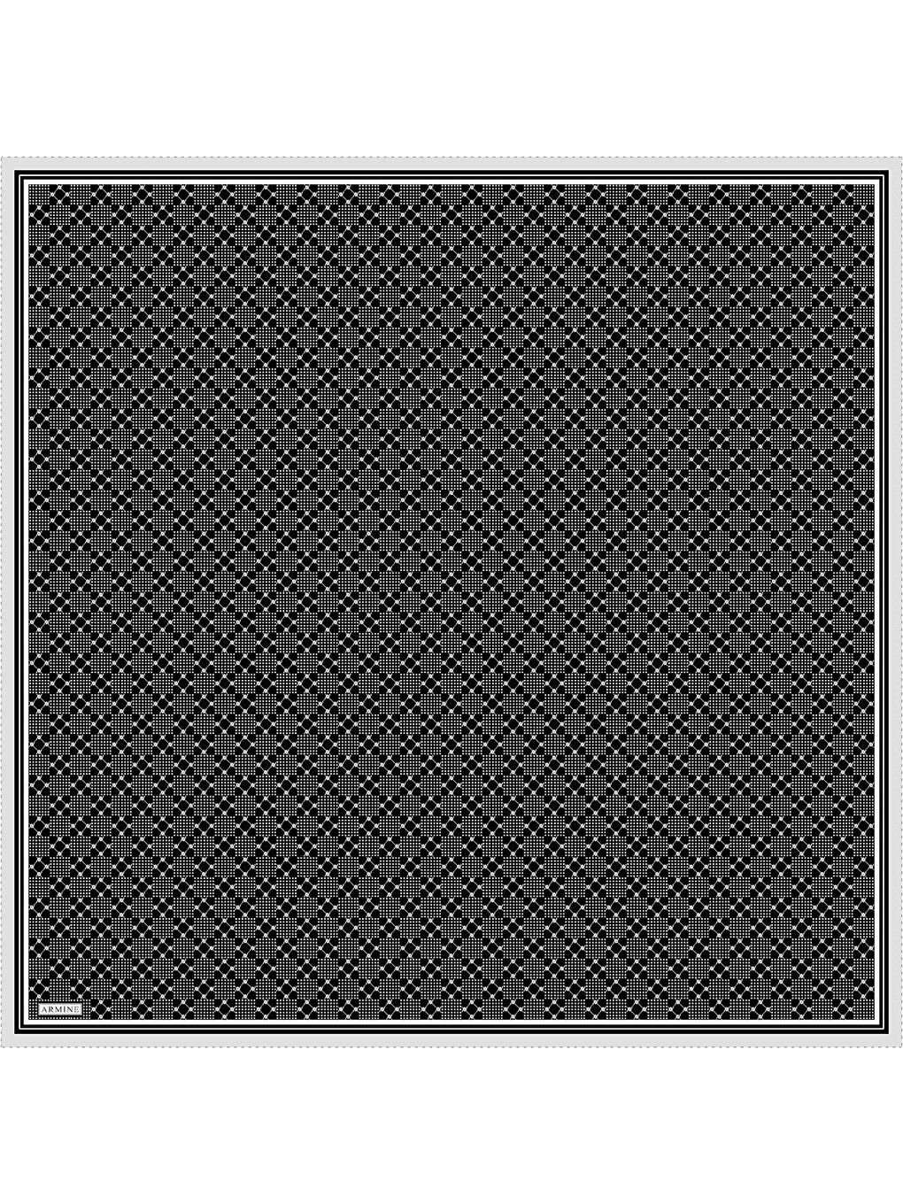 Siyah Saf İpek Sura Eşarp 9440D 20-3