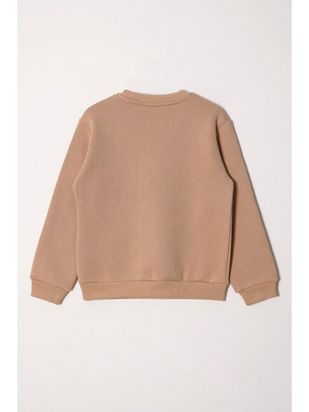 Bej Power Girl Nakışlı Şardonlu Kız Çocuk Vizon Renk Sweat-2