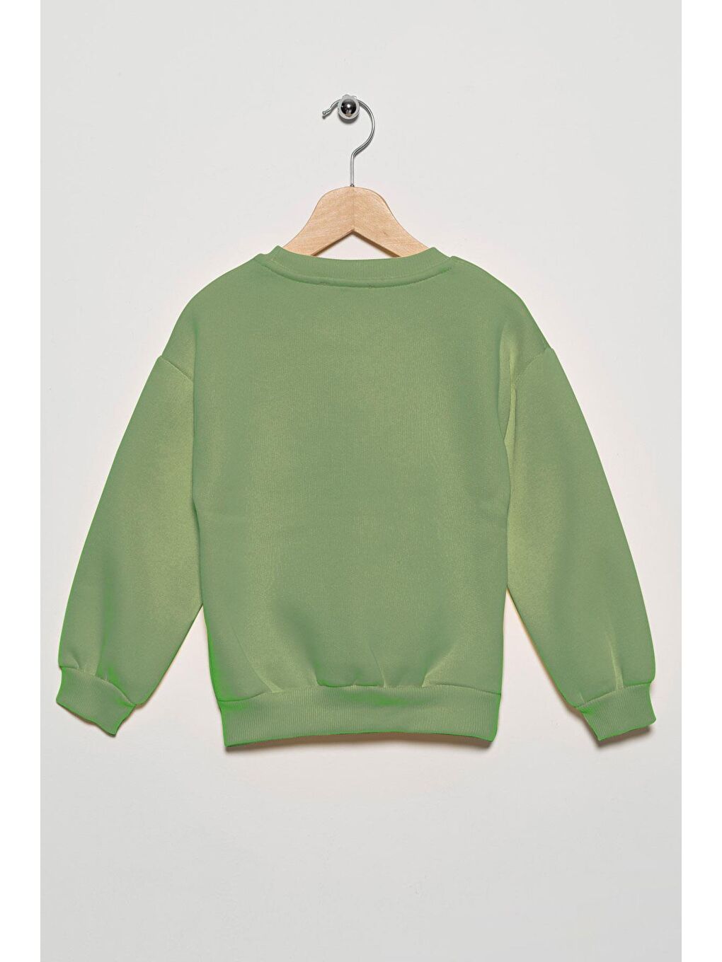 Acar Açık Yeşil Bisiklet Yaka Uzun Kol Cagla Yesil Renk Kız Çocuk Sweatshirt - 5