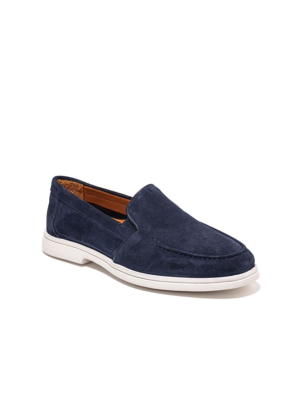 Erkek Lacivert Loafer OG-481 Laci Süet-1