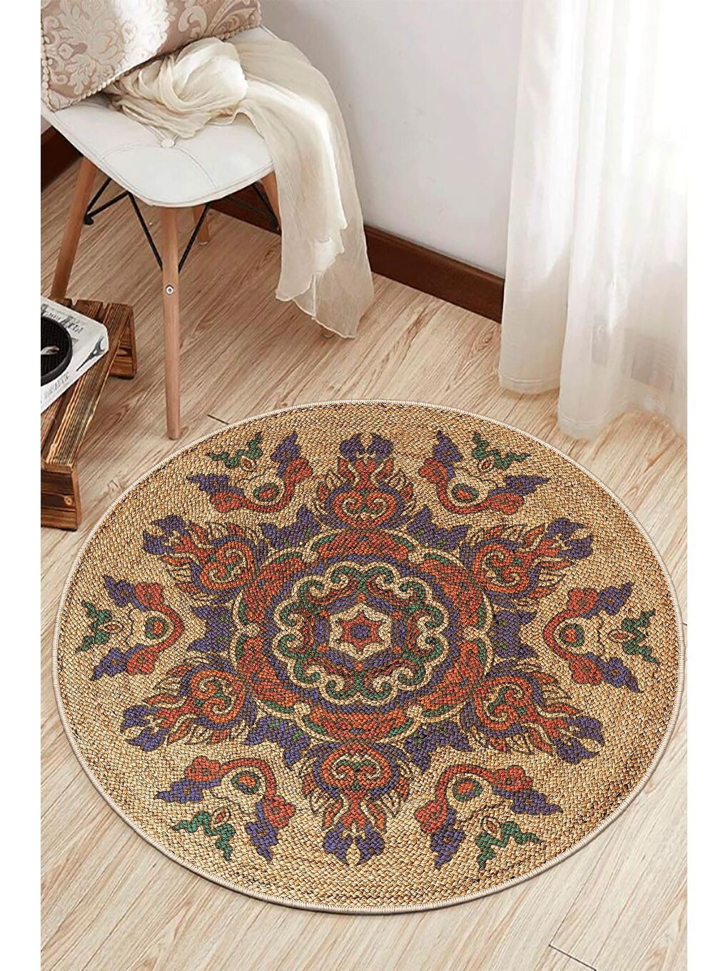 Karışık Dekoratif Özel Tasarım Modern Halısı 180x180 cm