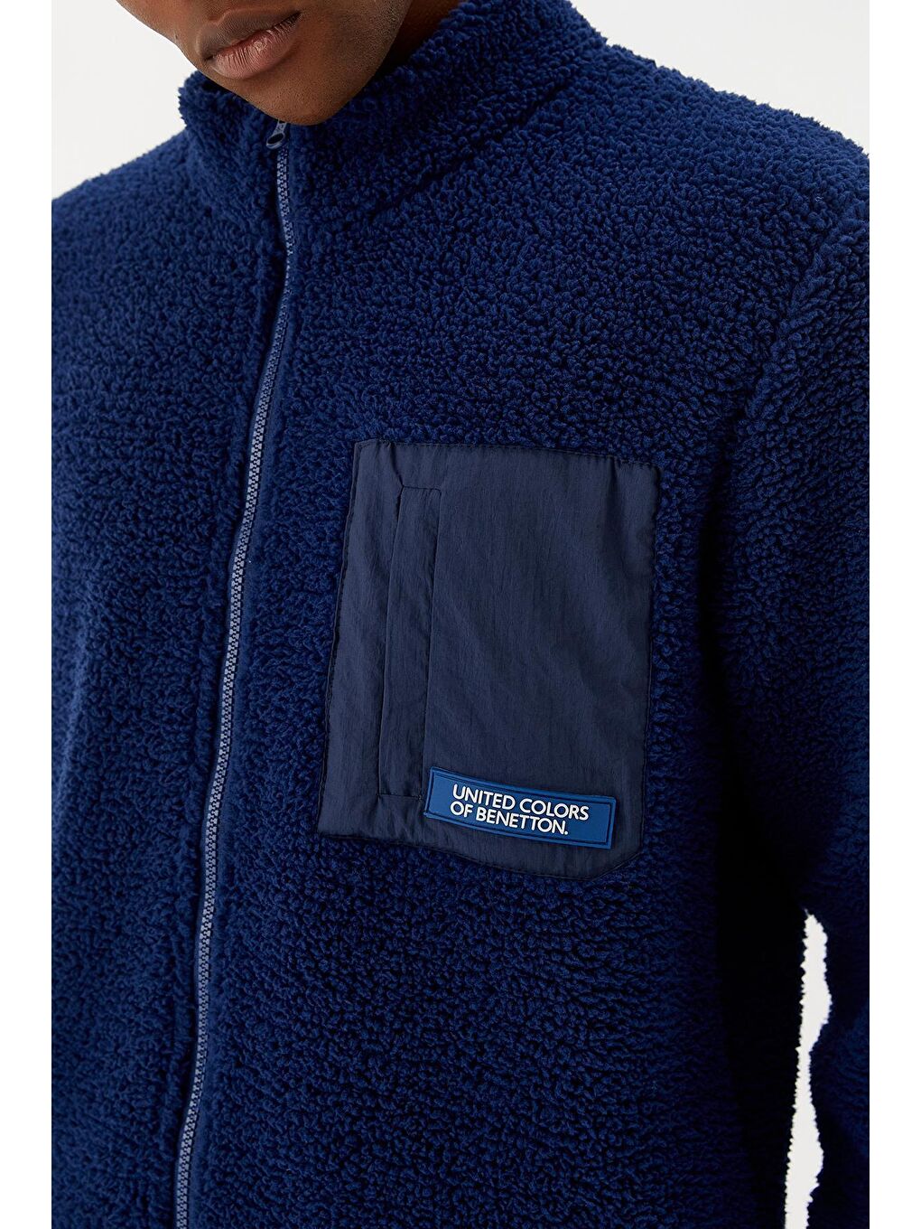 Lacivert Erkek Fermuarlı Sweatshirt Hırka-1