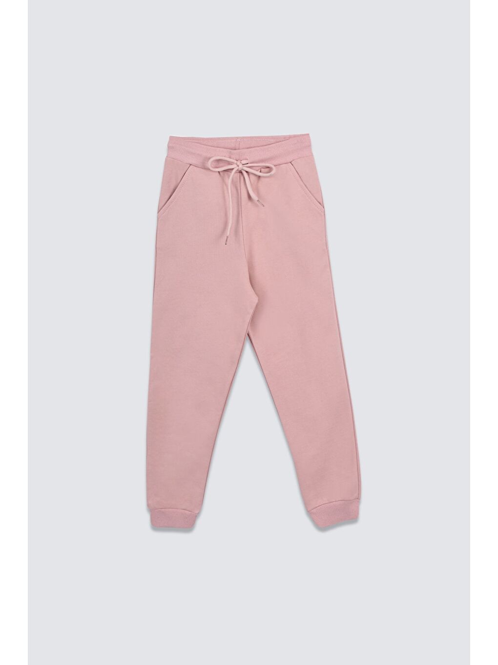 Pembe Basic Şardonlu Çift Cepli Eşofman Altı 3-13 Yaş