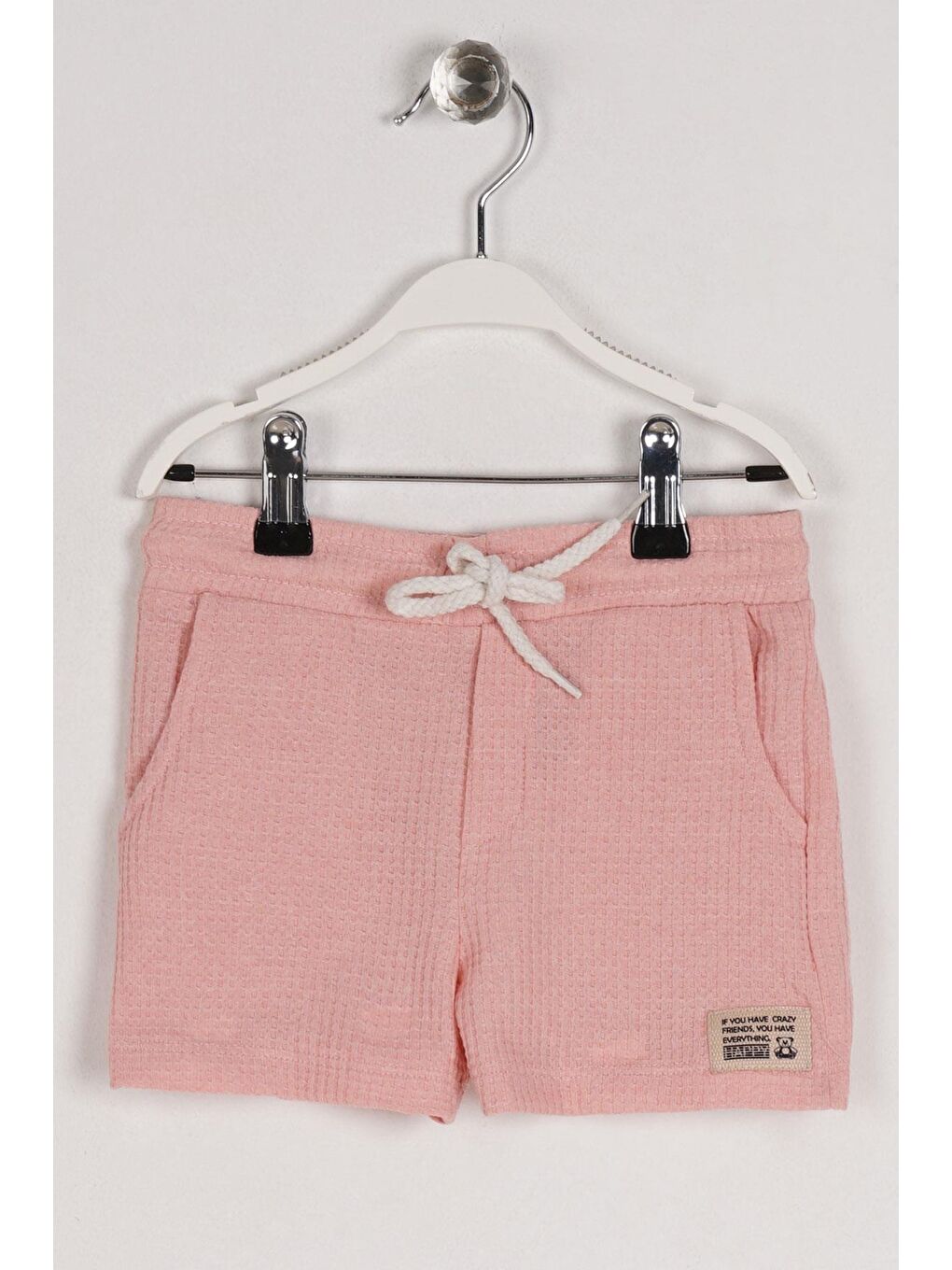 Cepli Arma Detaylı Pembe Renk Erkek Çocuk Şort