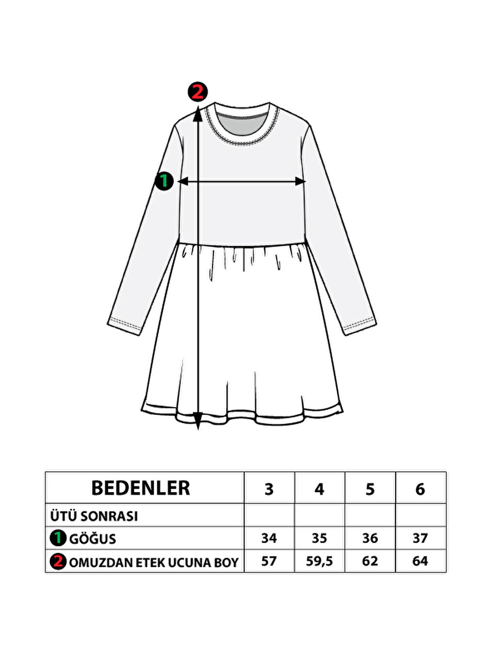 Toontoykids Lila Kız Çocuk Baskılı Elbise - 1