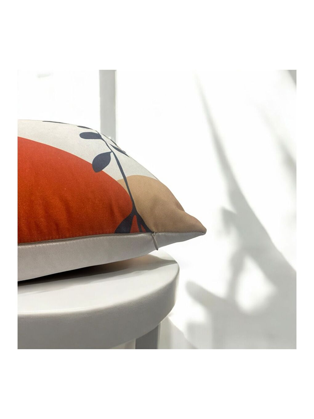 Bej Bohem Boho Soyut Temalı Dekoratif Kırlent Kılıfı 43x43-2