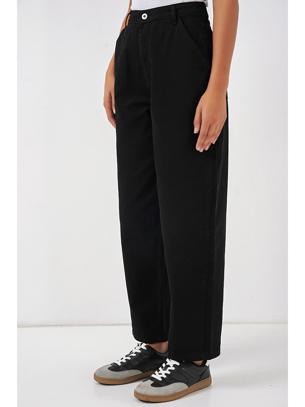 6703 Yüksek Bel Jean Pantolon   Siyah-3