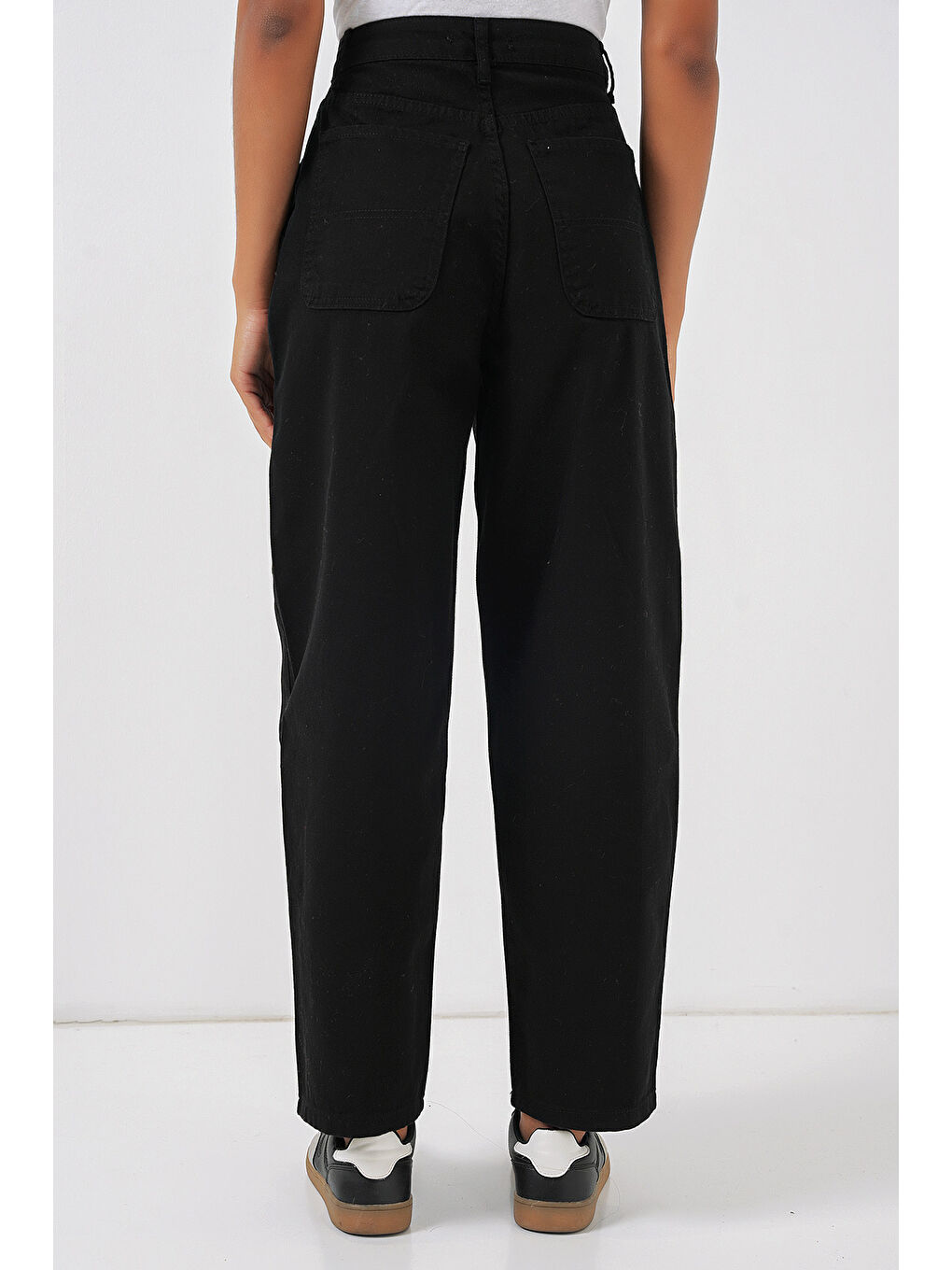 6703 Yüksek Bel Jean Pantolon   Siyah-5