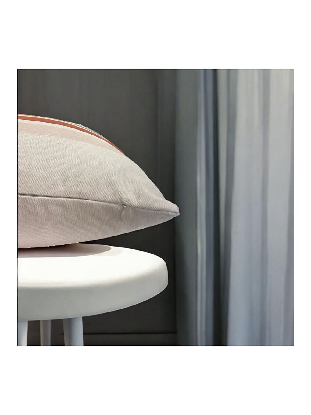 Gri Bohem Boho Soyut Temalı Dekoratif Kırlent Kılıfı 43x43-3