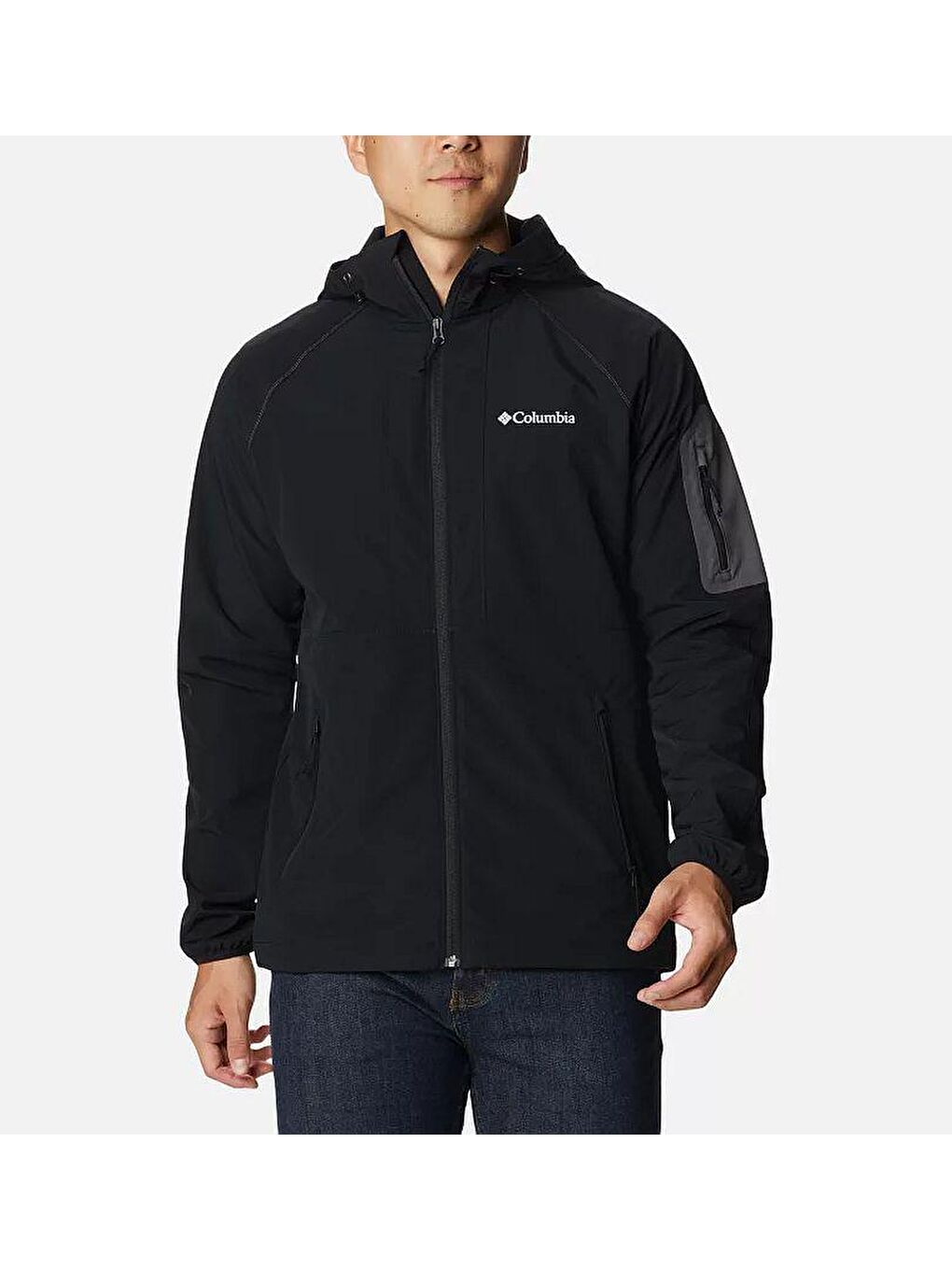 Columbia Siyah Tall Heights Hooded Erkek Softshell Mont XO5190-011