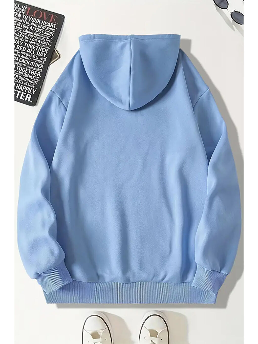 uyguntarz Bebek Mavisi Duck Baskılı Oversize Sweatshirt - 1