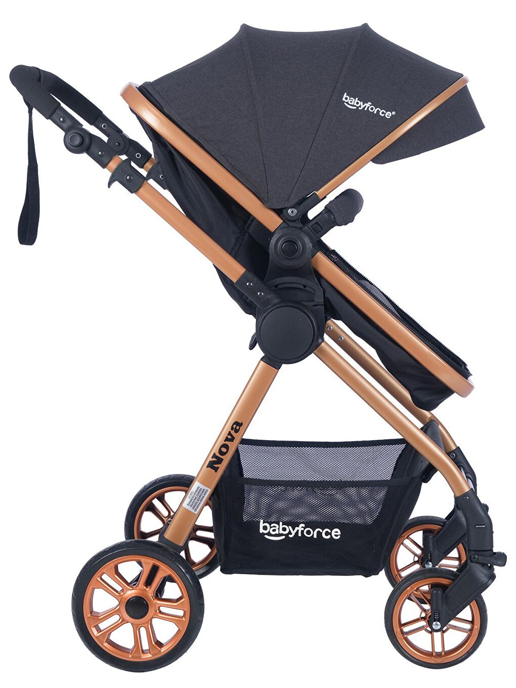 Baby Force Antrasit Nova Travel Sistem Bebek Arabası Antrasit - 5