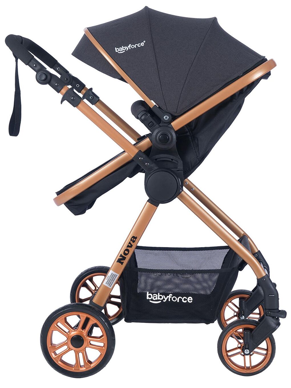 Baby Force Antrasit Nova Travel Sistem Bebek Arabası Antrasit - 6