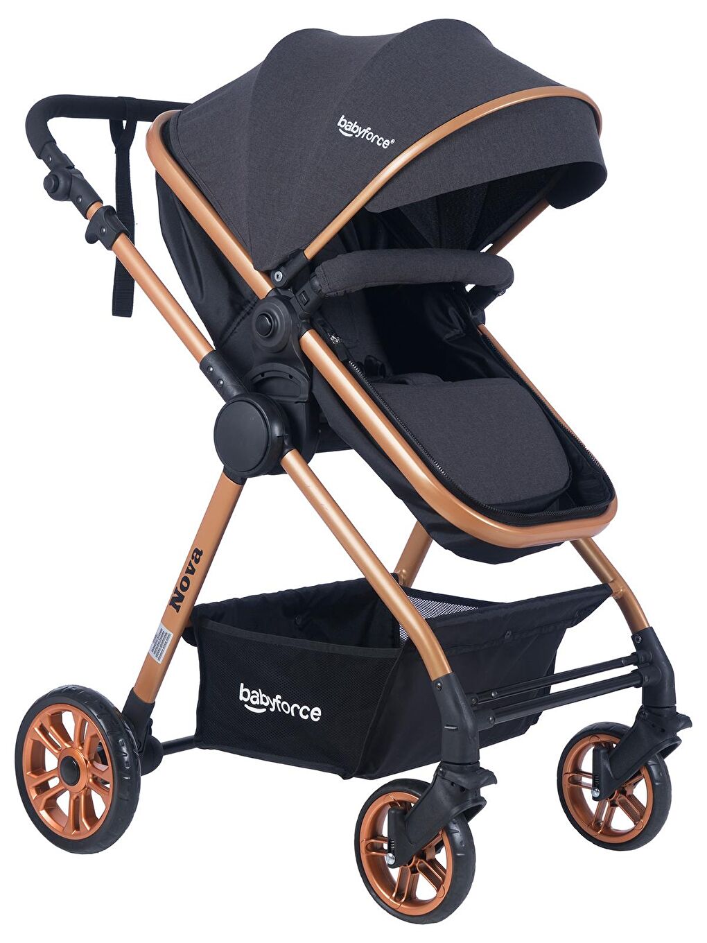 Baby Force Antrasit Nova Travel Sistem Bebek Arabası Antrasit - 4