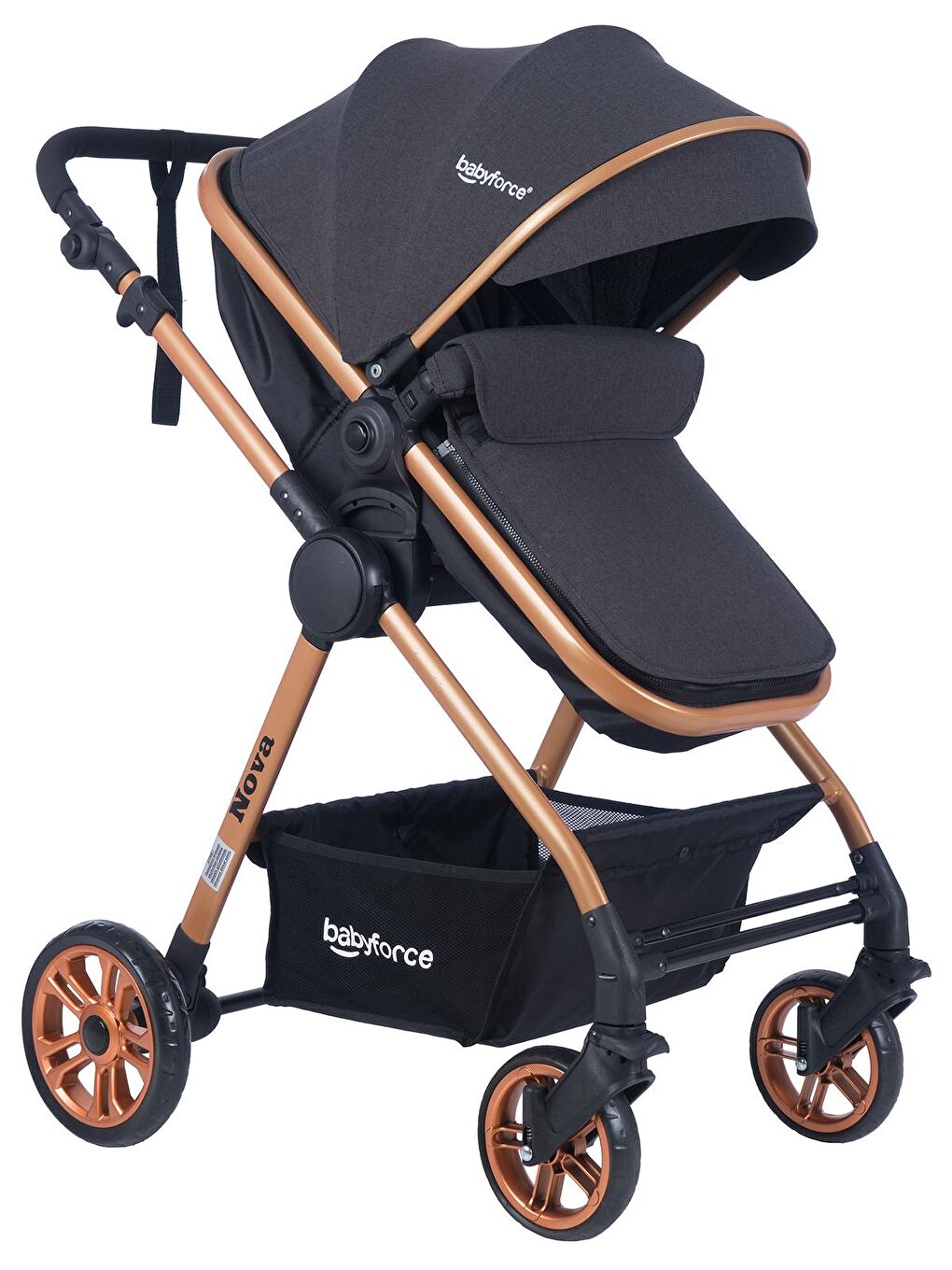 Baby Force Antrasit Nova Travel Sistem Bebek Arabası Antrasit - 3