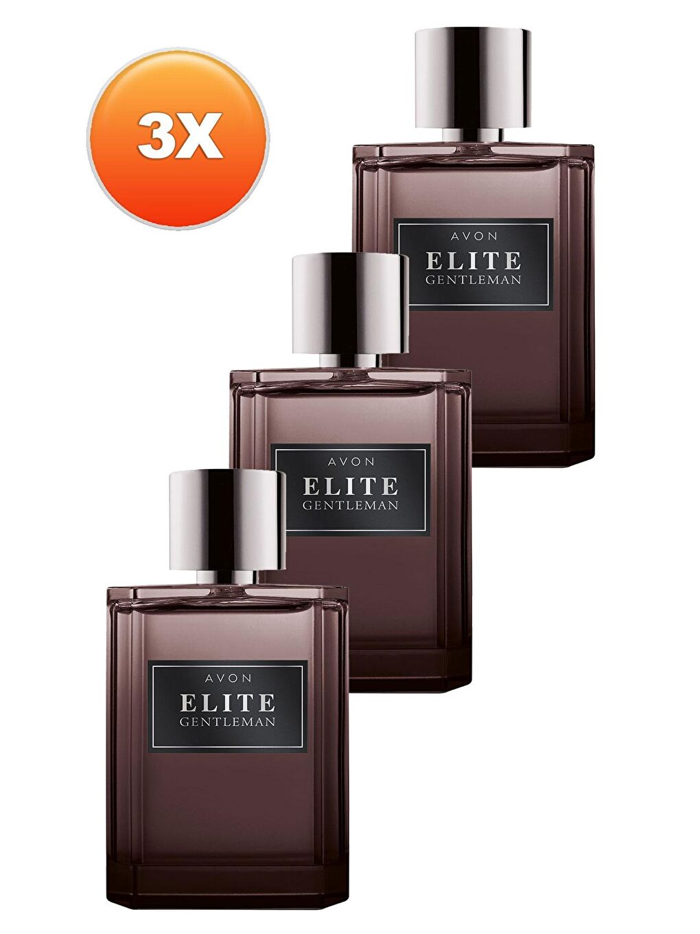 AVON Elite Gentleman Erkek Parfüm Edt 75 Ml. Üçlü Set - 1