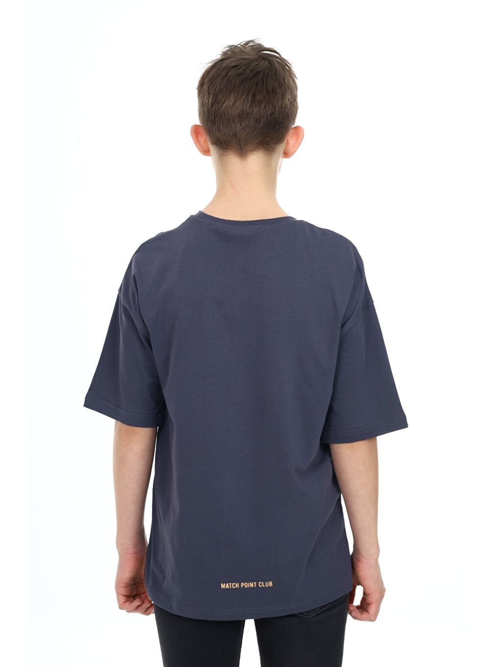 Antrasit Erkek Çocuk Baskılı Tişört-3