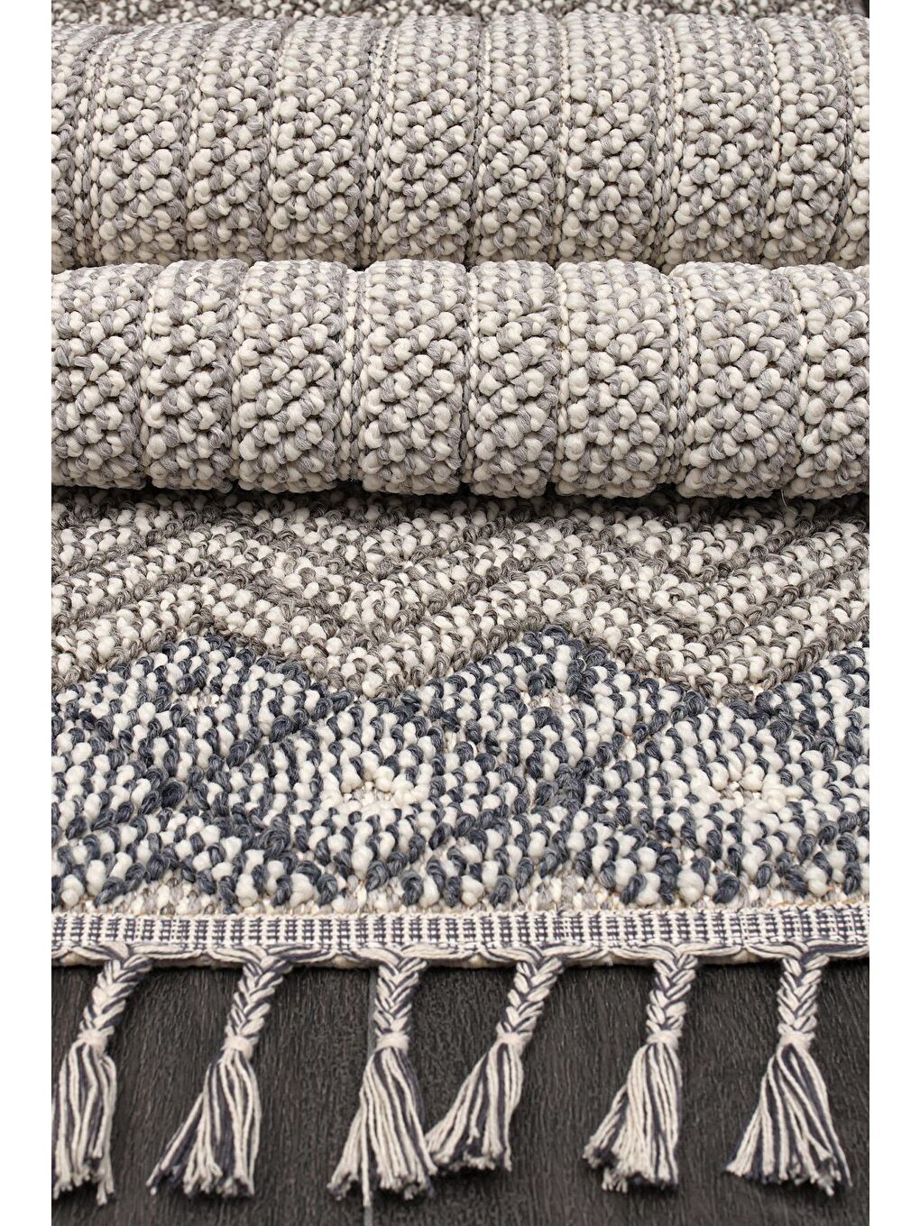 Karışık Konfor Beverly 2265 Modern Dokuma Bukle Halı-100x200-2