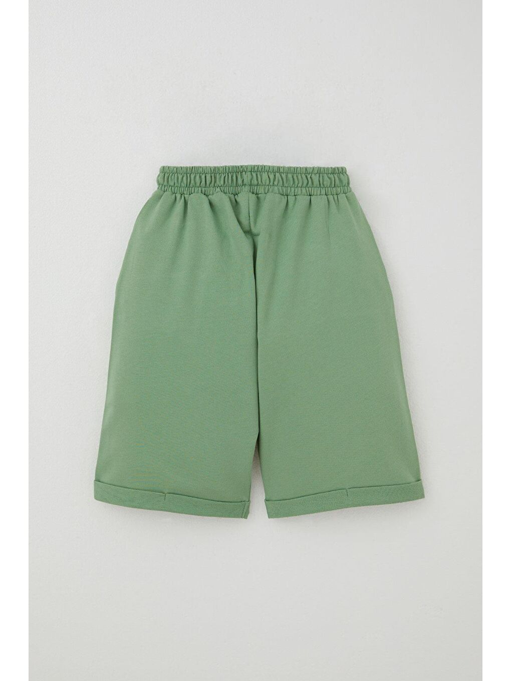 Erkek Çocuk Şortlu Takm Yazı Baskılı Beli Lastikli Cepli Siyah (6-12 Yaş)-4