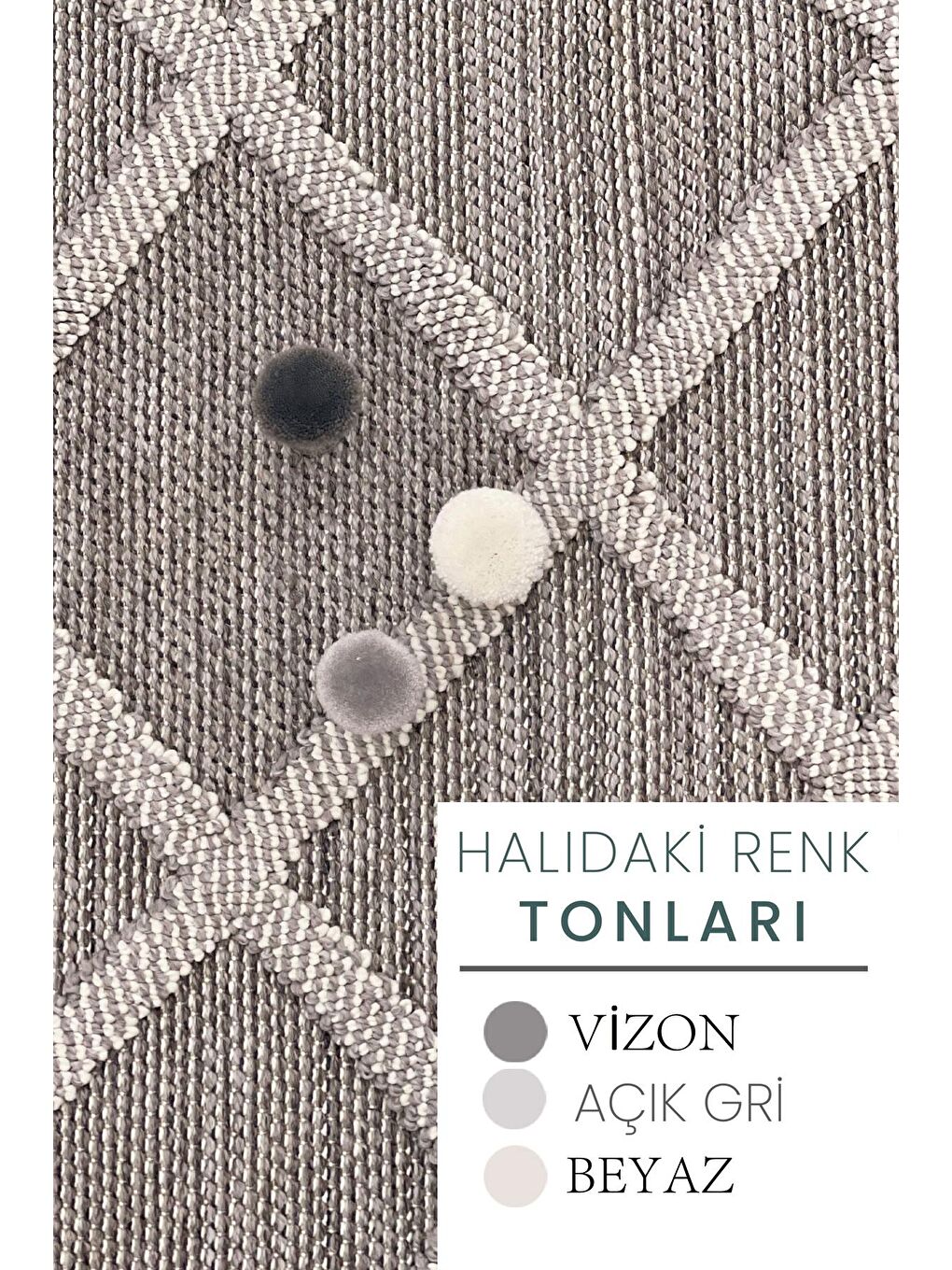 Gri Konfor Beverly 2264 Modern Dokuma Bukle Halı-200x290-3