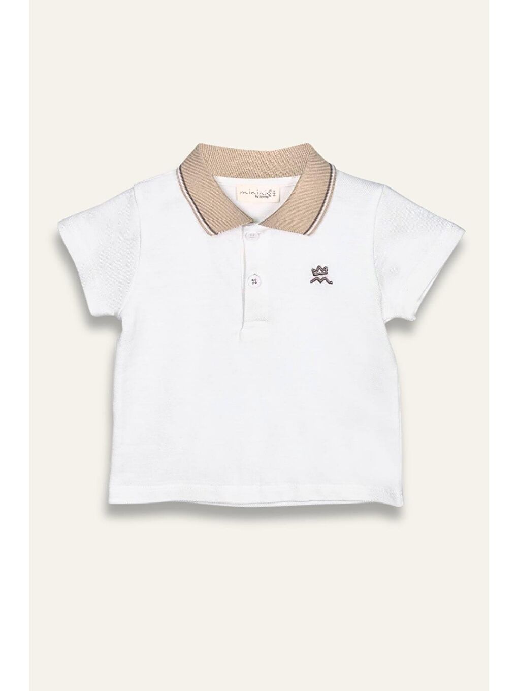 Erkek Çocuk Polo Yaka T-Shirt - Ekru