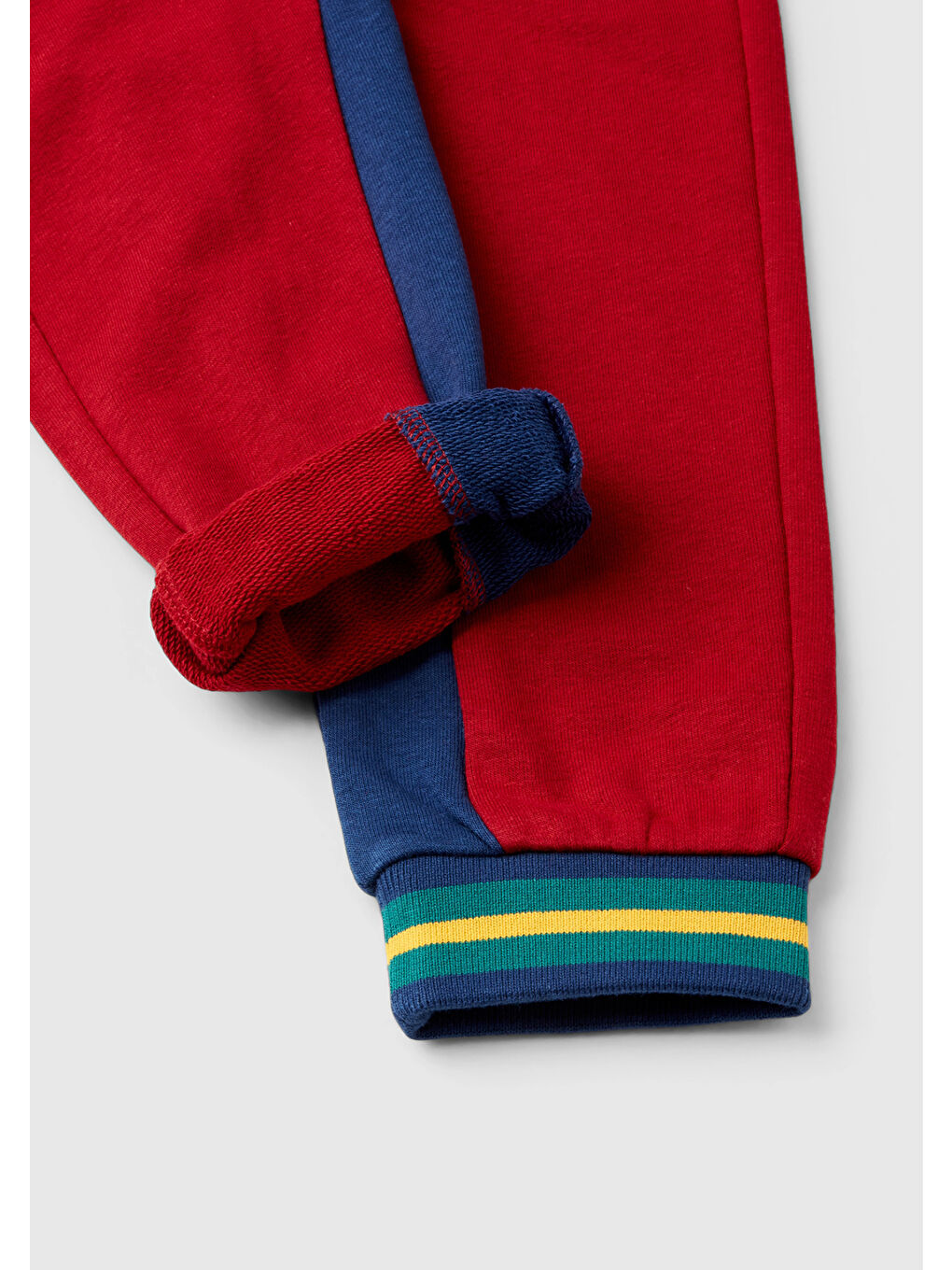 Erkek Çocuk Kırmızı Logo Etiketli Beli Lastikli Büzgü İpli Eşofman Altı-2