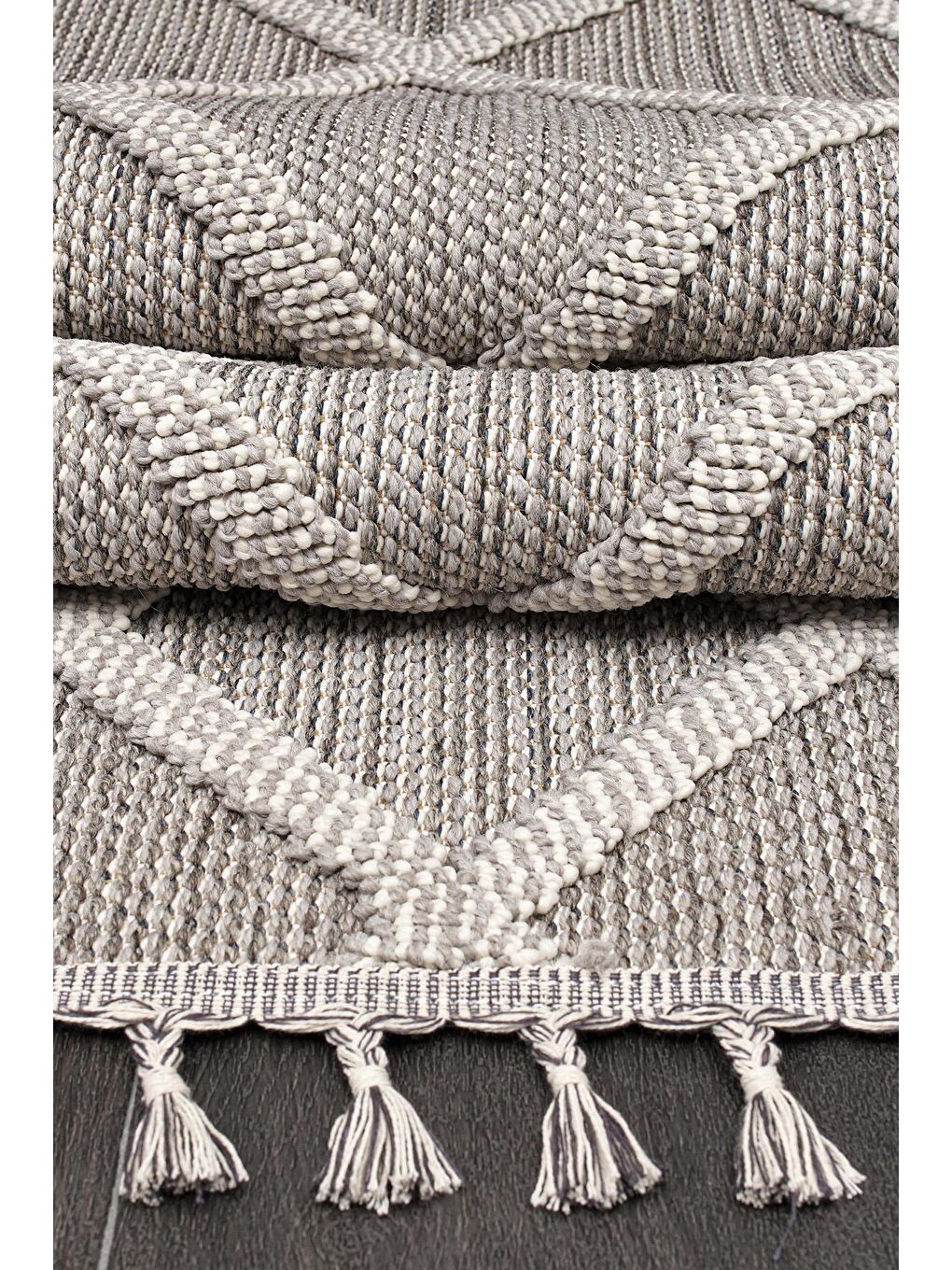 Gri Konfor Beverly 2264 Modern Dokuma Bukle Halı-120x180-2