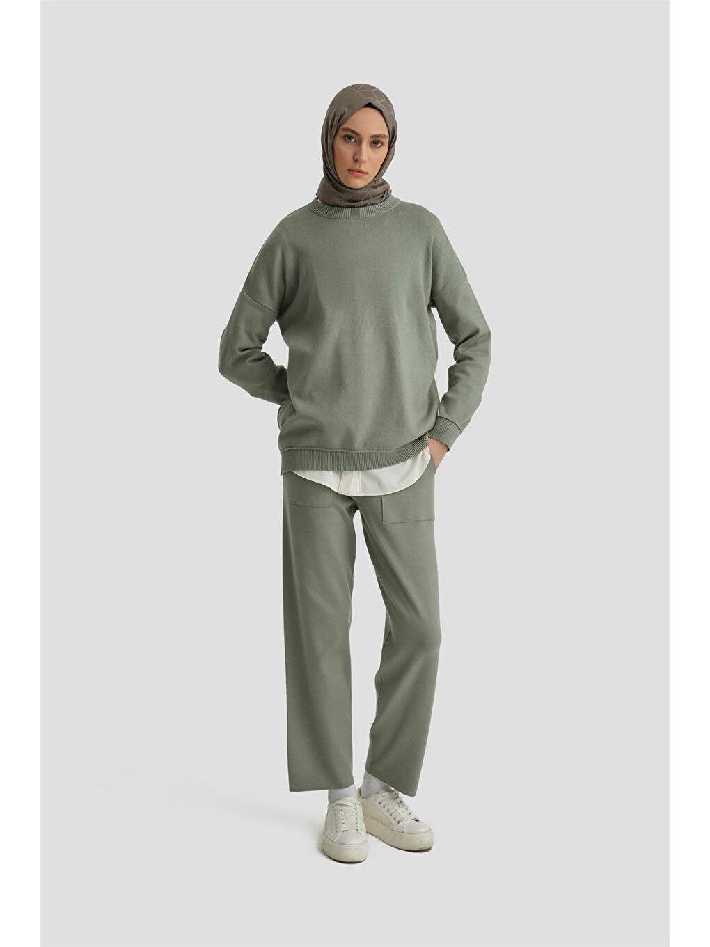 Yeşil Triko Takım 24Kd4215 Çağla