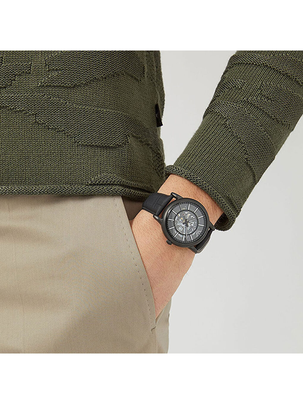 Siyah AR60008 Erkek Kol Saati-3