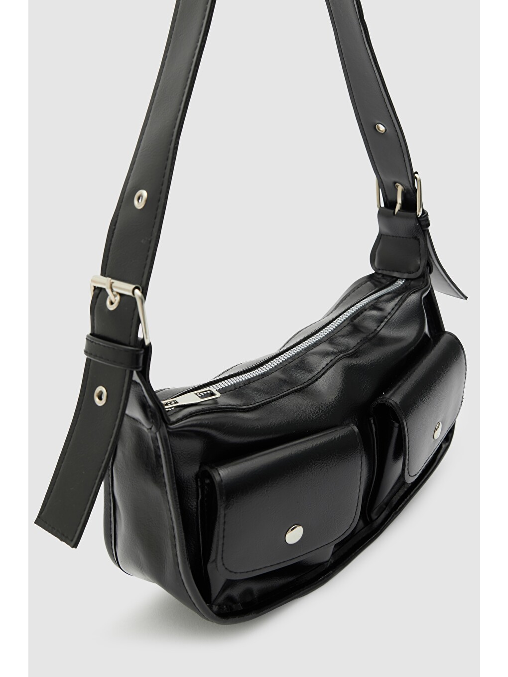 Diana Vintage Baget Çanta Siyah-5