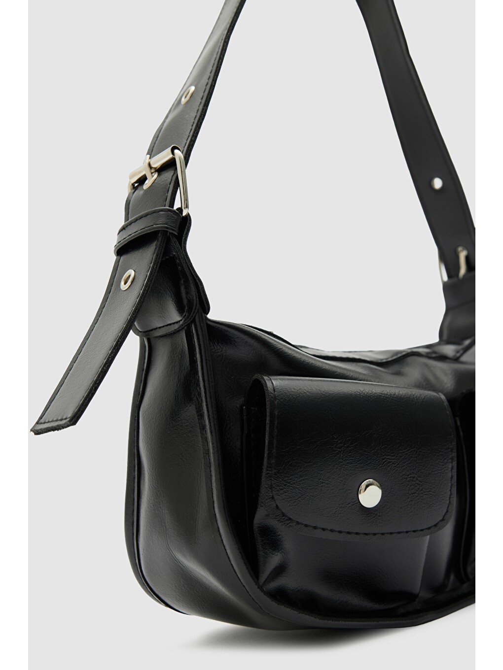 Diana Vintage Baget Çanta Siyah-6