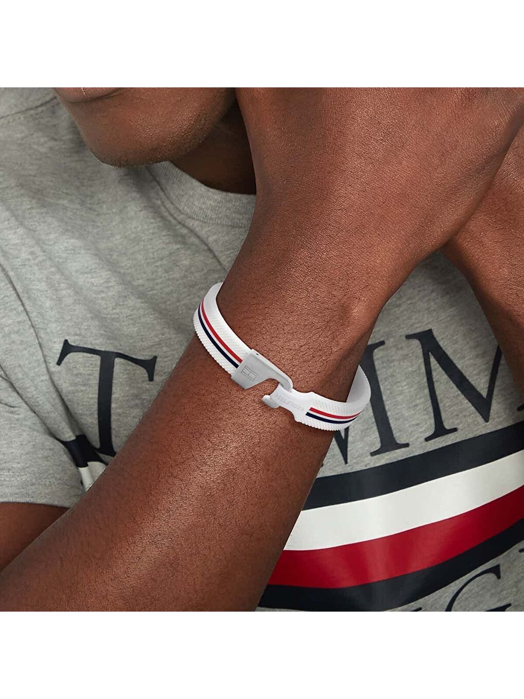 Beyaz THJ2790607 Erkek Bileklik-1