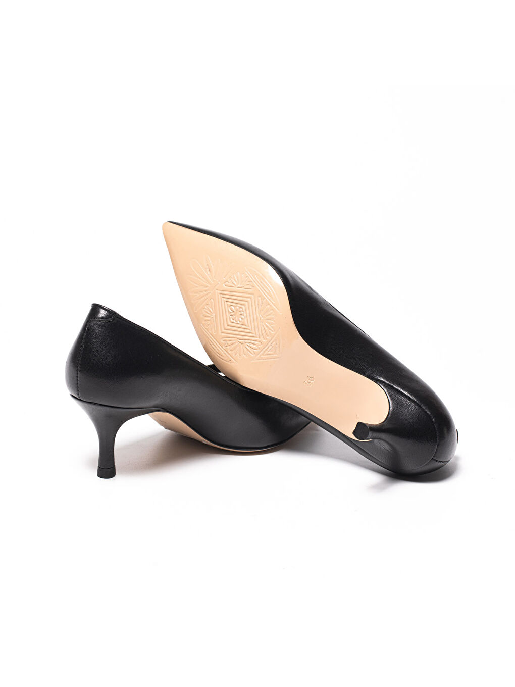 Siyah Kadın Topuklu/ Stiletto 9841 155 YLN Napa Black Snake Black C2264-4