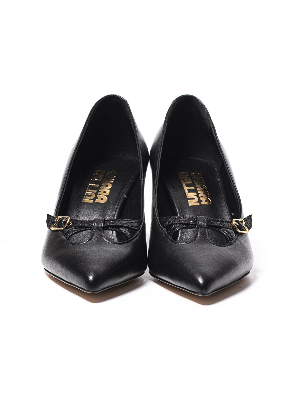 Siyah Kadın Topuklu/ Stiletto 9841 155 YLN Napa Black Snake Black C2264-5