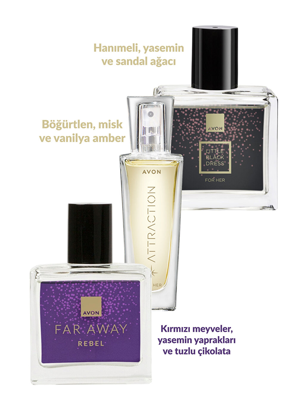 Far Away Rebel Attraction ve Little Black Dress Kadın Parfüm Paketi-1